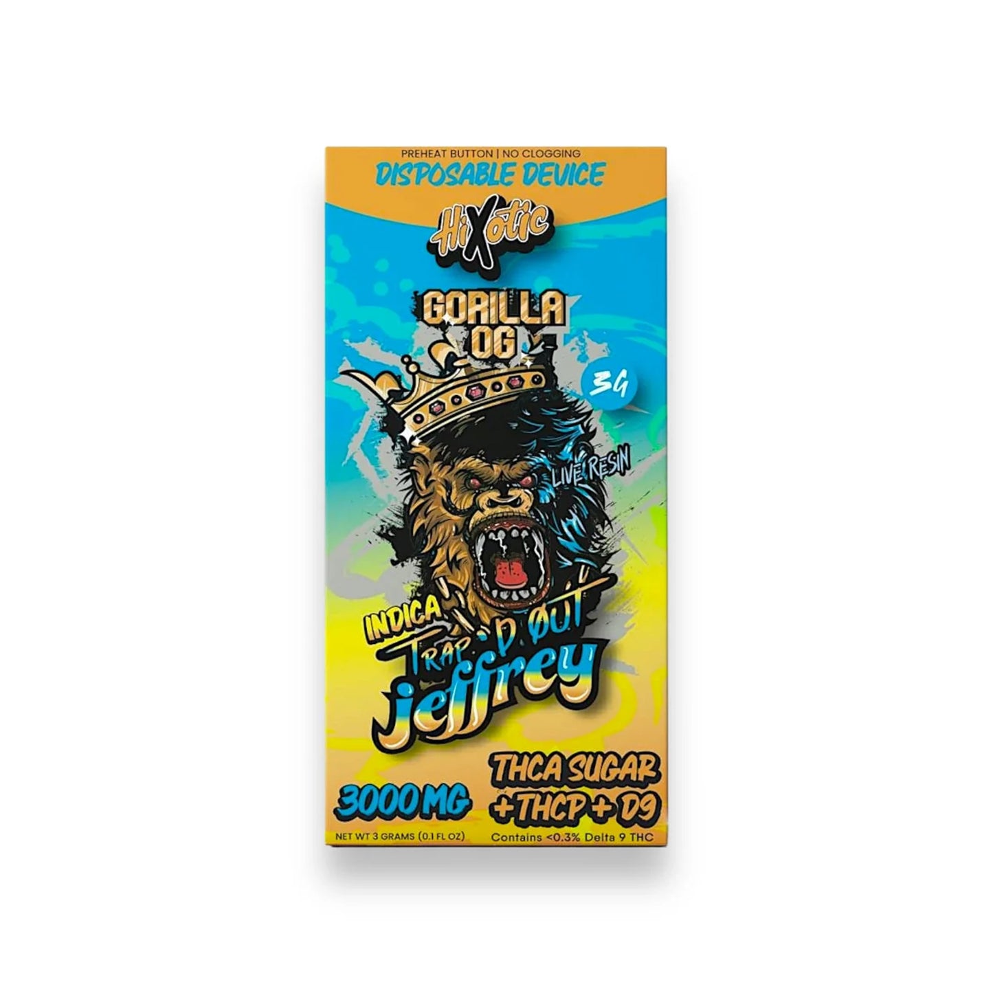 HiXotic Trap’d Out Jeffrey Disposable Vape 3g