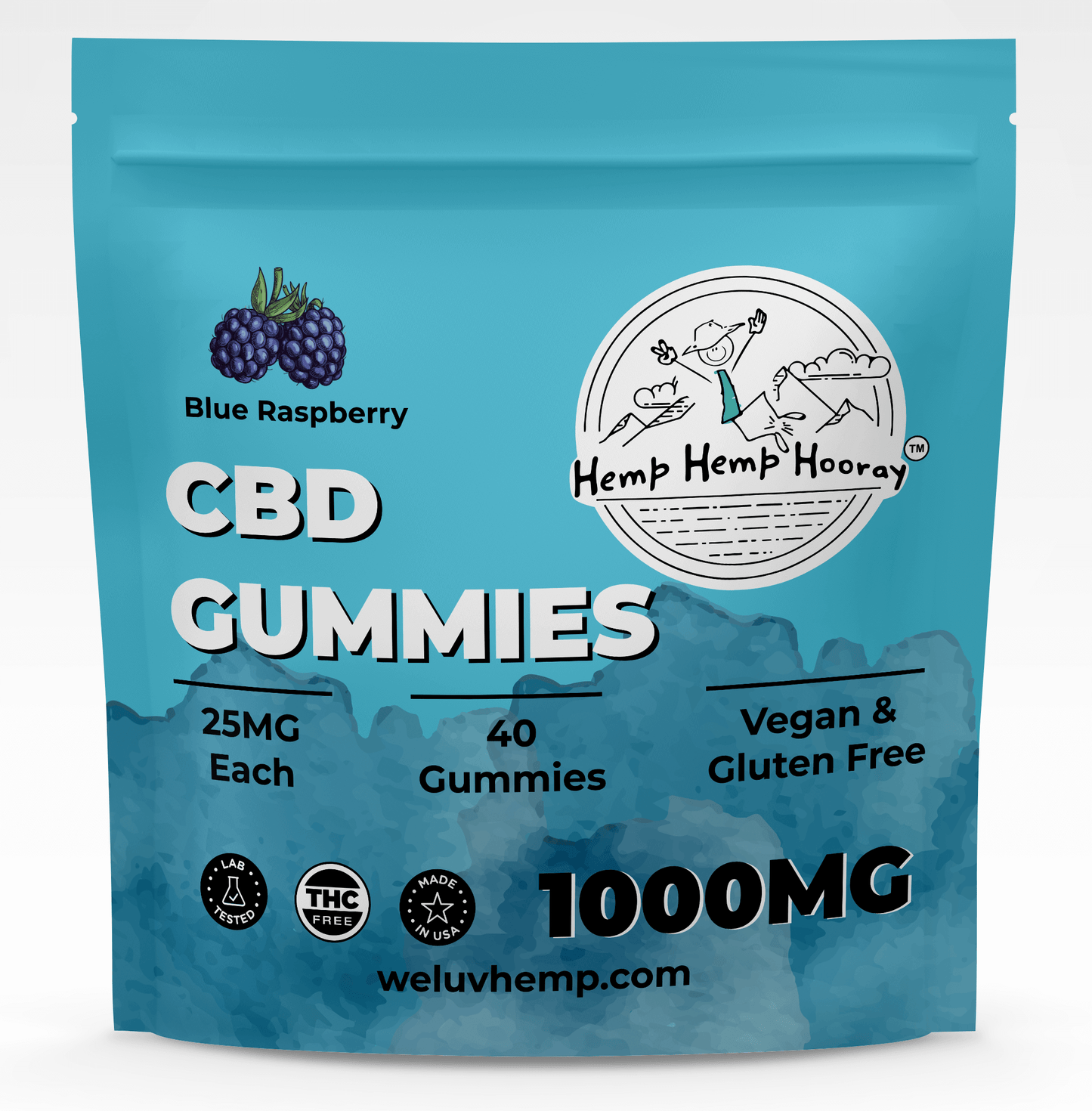 HHH 1000mg CBD Isolate Gummy