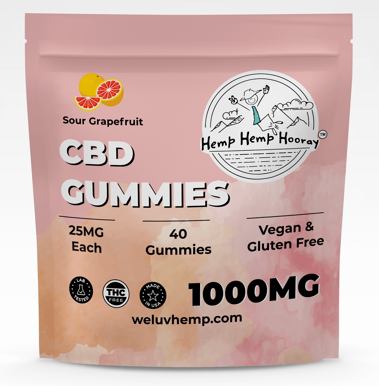 HHH 1000mg CBD Isolate Gummy