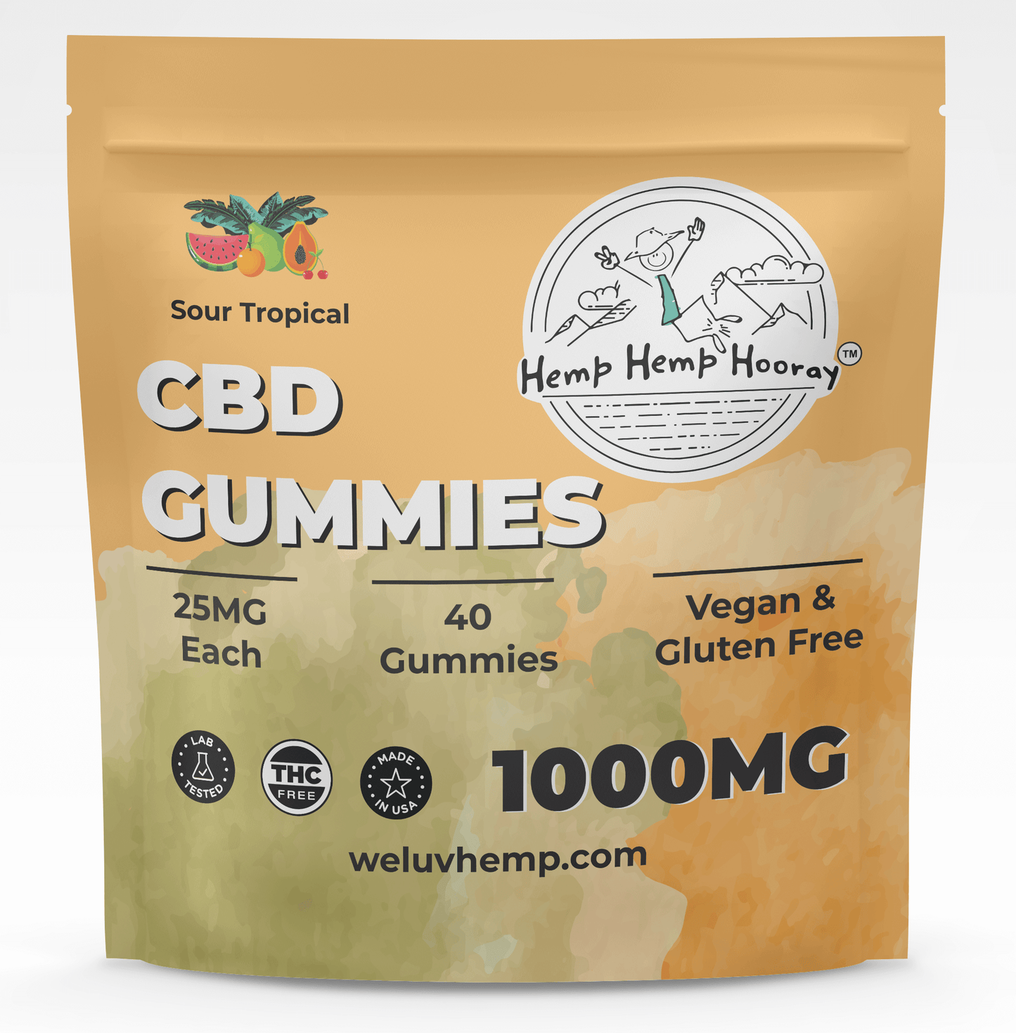 HHH 1000mg CBD Isolate Gummy